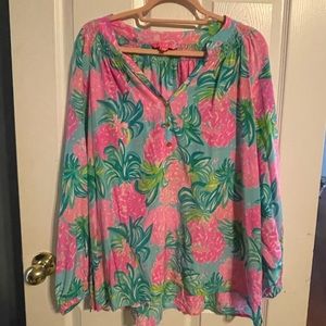 EUC XL Lilly Pulitzer Elsa Silk top